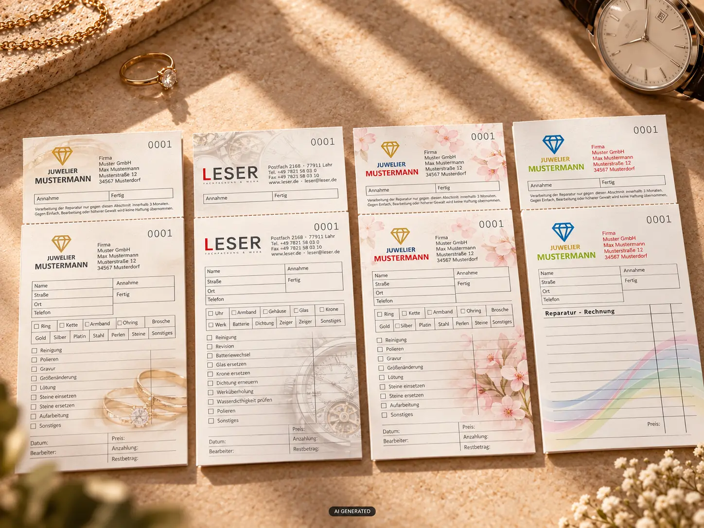 Votre design au lieu d'un modèle standard