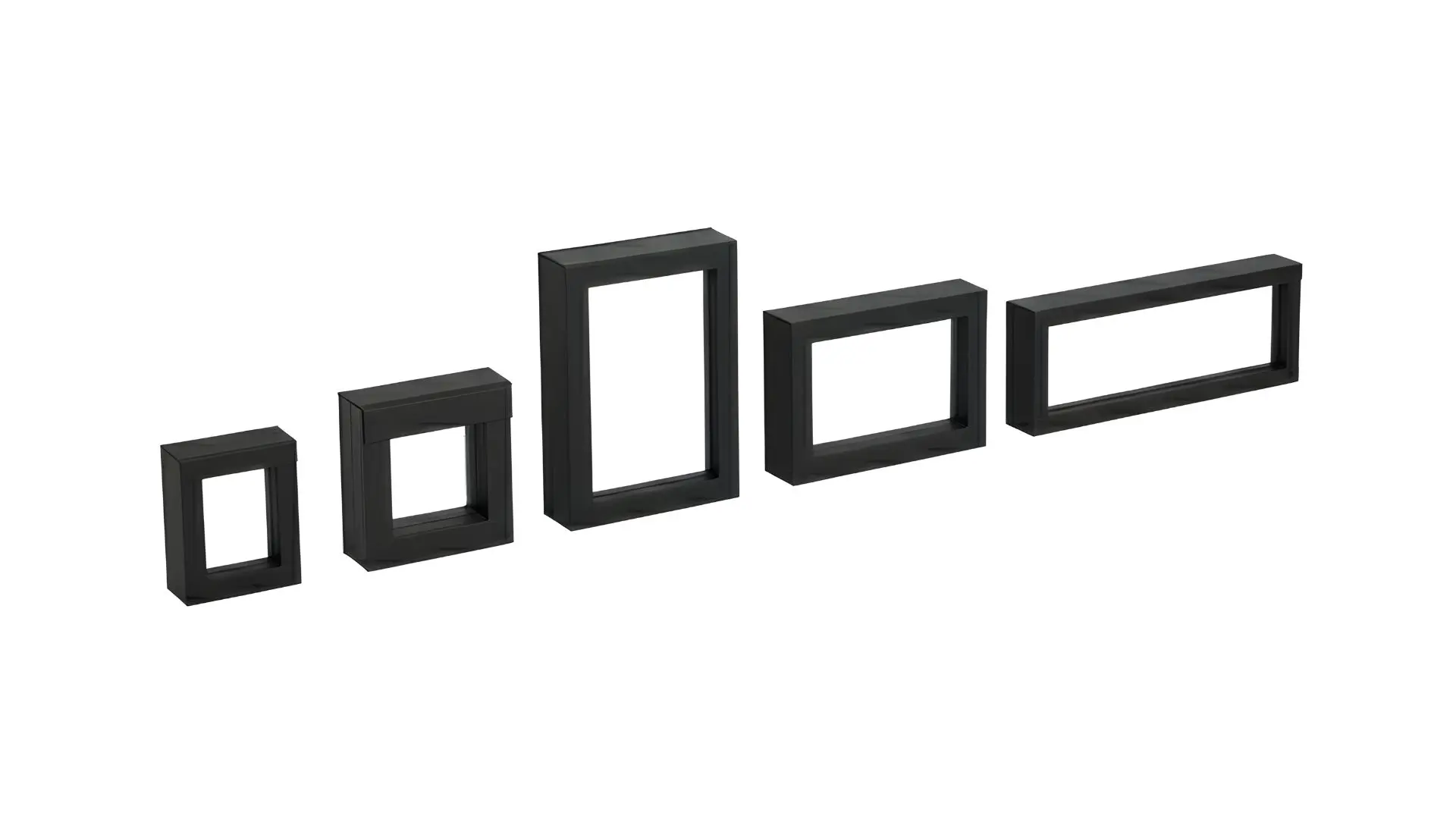 Verschillende Zwevend frame formaten