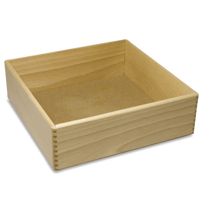 Houten presentatietray - 75 mm hoog