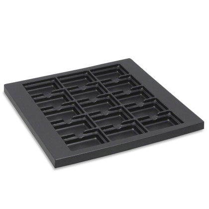 Thermovorm inleg met 15 vakken - 55x38 mm