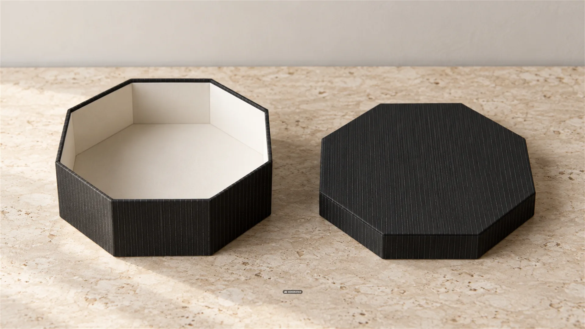 Comment est conçue une boîte à couvercle cloche polygonale