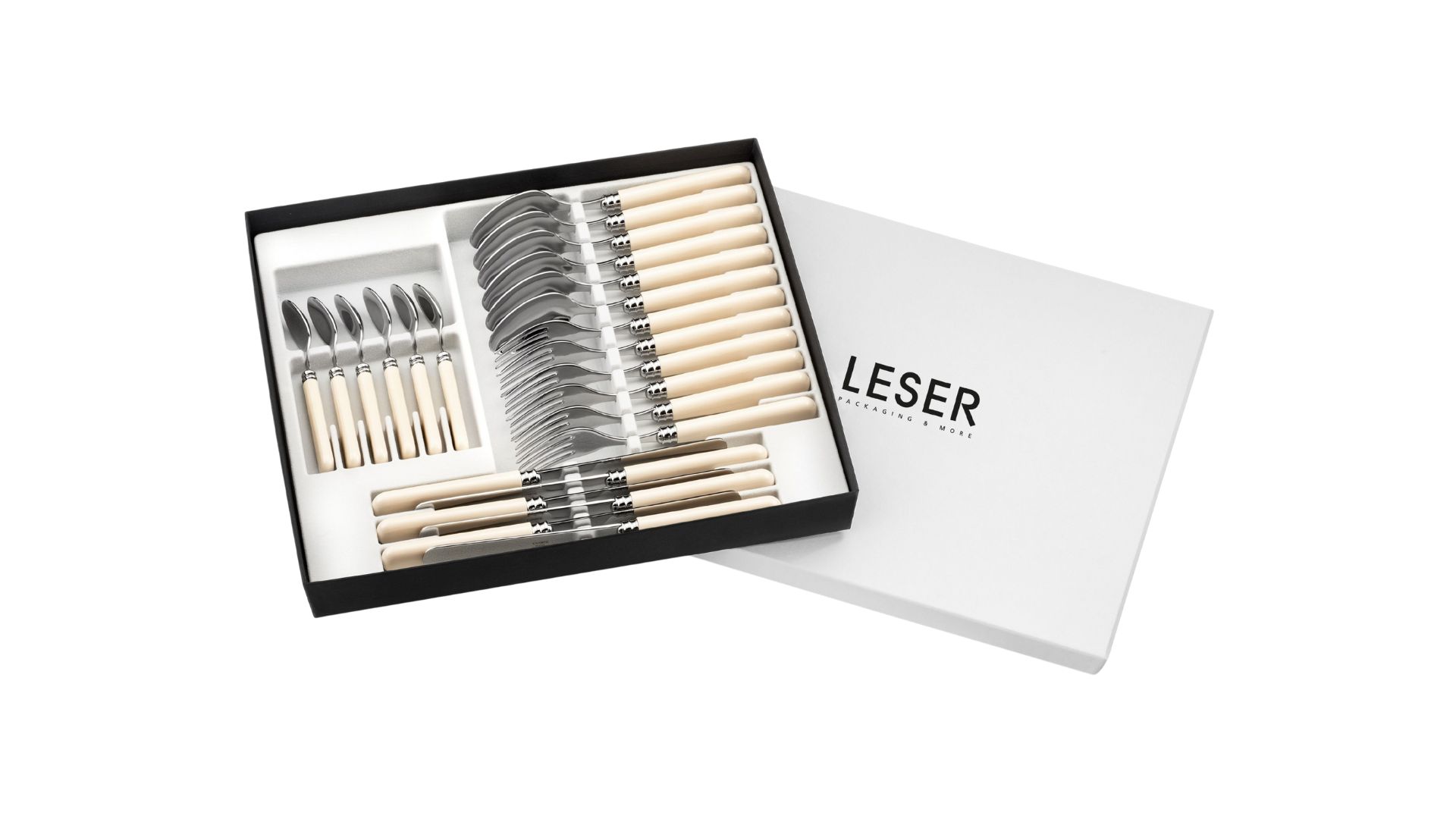 Inzetstukken voor uw verpakking voor messen en bestek