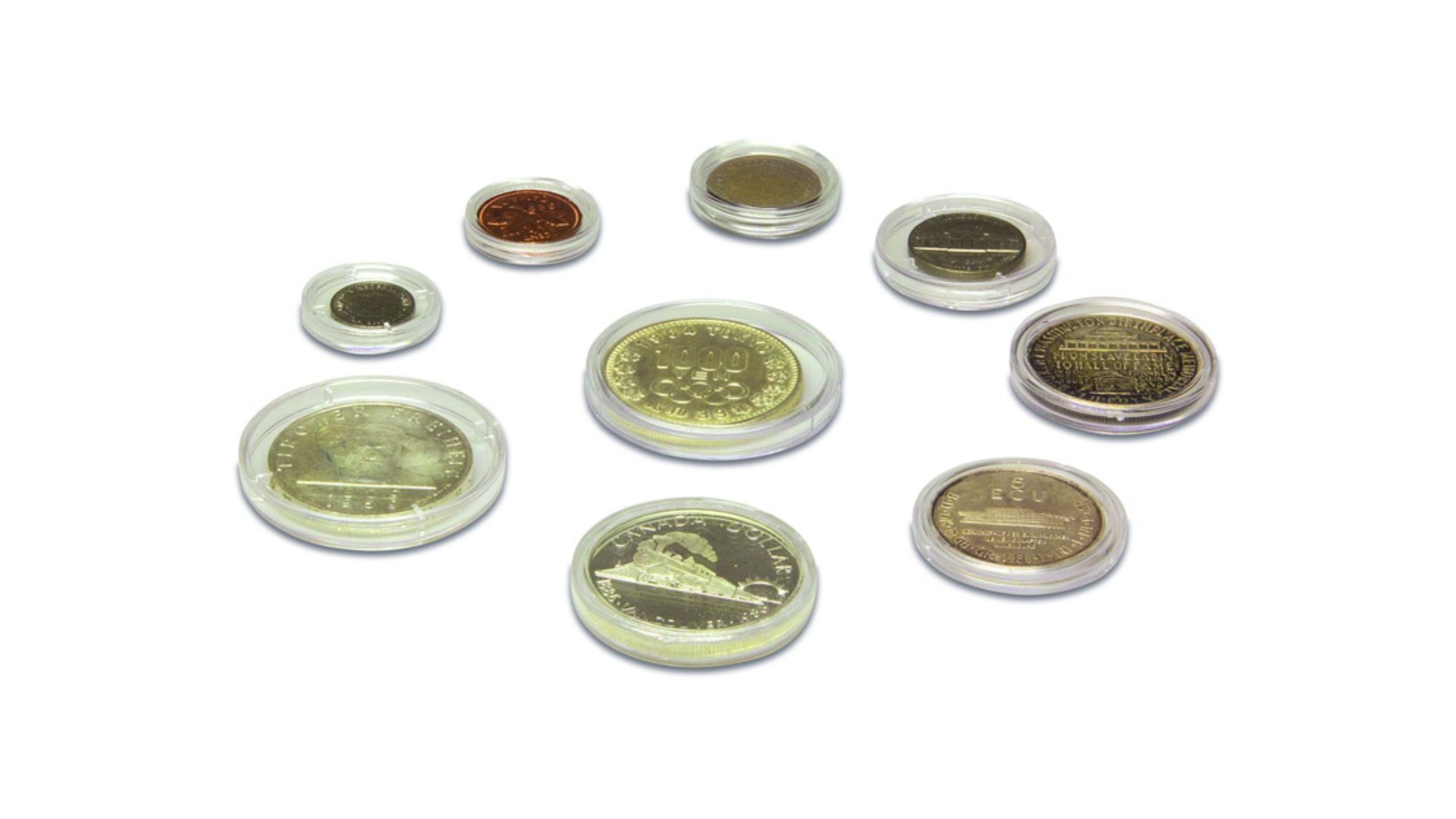 Capsules pour pièces de monnaie Capsules pour pièces de monnaie